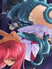 Hentai Floozie bombed by skinny Mutant Tentacles